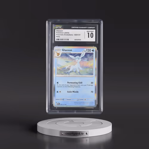 2025 Prismatic Evolutions - PRE EN #025/131 Glaceon - Holo (CGC 10 GEM MINT)