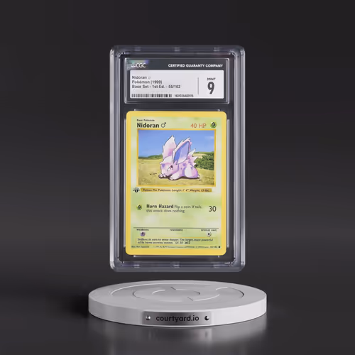 1999 Base Set #55/102 Nidoran â?? - 1st Edition 1st Edition (CGC 9 MINT)