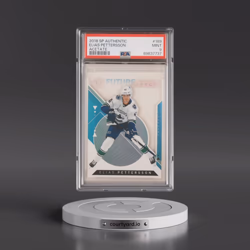 2018 SP Authentic #189 Elias Pettersson - Acetate (PSA 9 MINT)