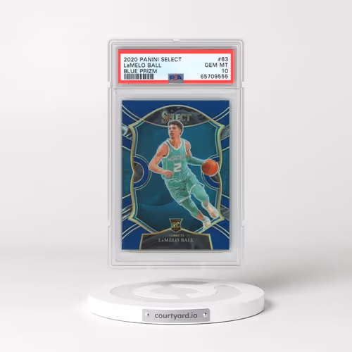2020 Panini Select #63 LaMelo Ball - Blue Prizm (PSA 10 GEM MINT)