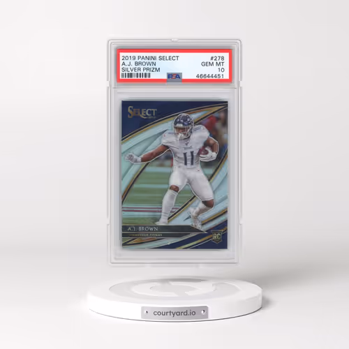2019 Panini Select #278 A.J. Brown - Silver Prizm (PSA 10 GEM MINT)