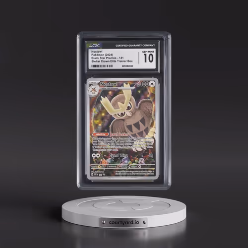 2024 Pokémon Svp EN-SV Black Star Promo #141 Noctowl - Stellar Crown Elite Trainer Box (CGC 10 GEM M