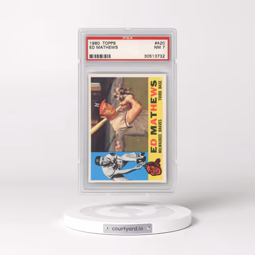 1960 Topps #420 Ed Mathews (PSA 7 NM)