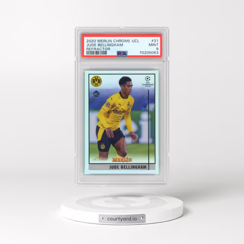 2020 Topps Merlin Chrome UEFA Champions League #31 Jude Bellingham - Refractor (PSA 9 MINT)