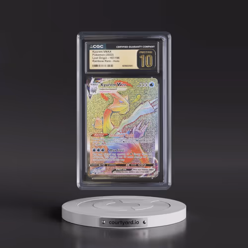 2022 Lost Origin #197/196 Kyurem VMAX - Rainbow Rare Holo (CGC 10 PRISTINE)
