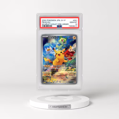2022 Pokémon SV Promo #001 Pikachu - Scarlet & Violet Pre-Order (PSA 10 GEM MINT)