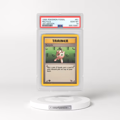 1999 Pokémon Fossil #61 Recycle - 1st Edition (PSA 10 GEM MINT)