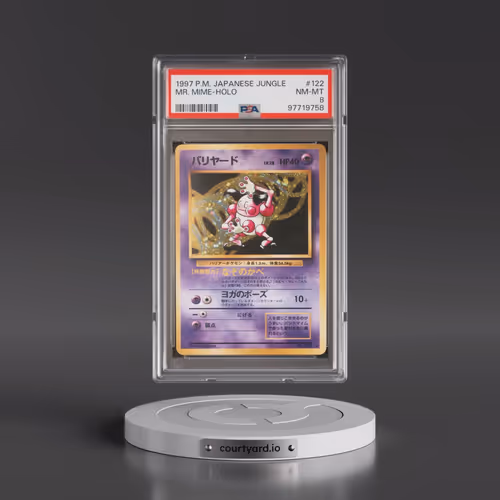 1997 Pokémon Jungle #122 Mr. Mime - Holo (PSA 8 NM-MT)