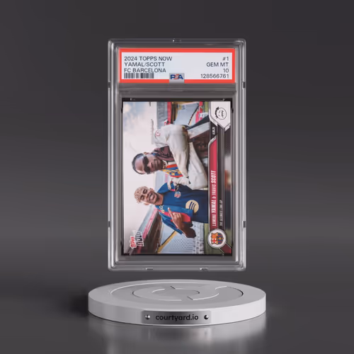 2024-25 Topps Now FC Barcelona #1 Lamine Yamal/Travis Scott (PSA 10 GEM MINT)