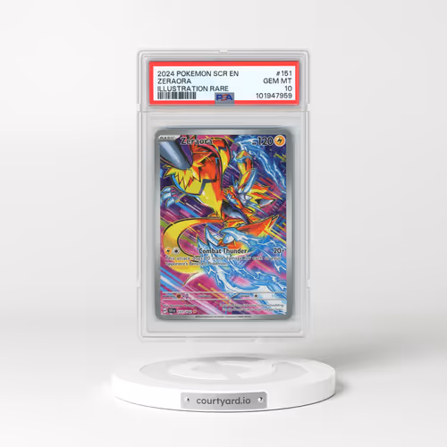 2024 Pokémon Scr EN-Stellar Crown #151 Zeraora - Illustration Rare (PSA 10 GEM MINT)