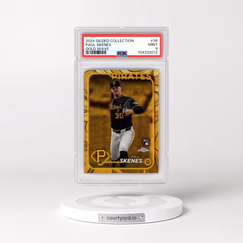 2024 Topps Gilded Collection #36 Paul Skenes - Gold Wave (PSA 9 MINT)