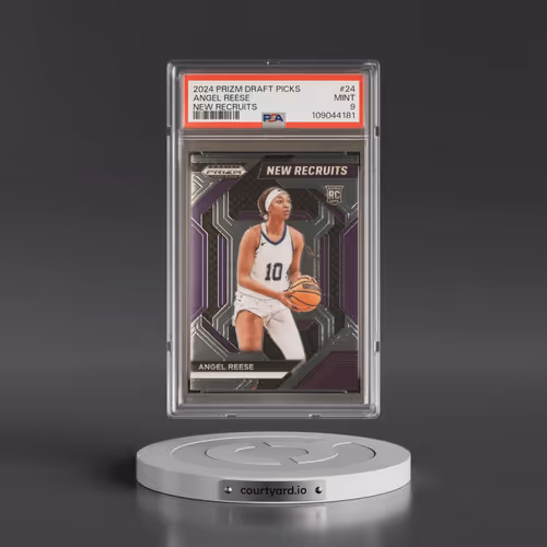 2024 Panini Prizm Draft Picks New Recruits #24 Angel Reese (PSA 9 MINT)