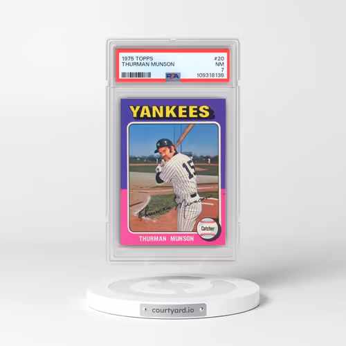1975 Topps #20 Thurman Munson (PSA 7 NM)