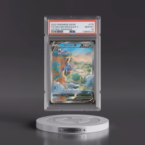 2022 Pokémon Sword & Shield Astral Radiance #175 Hisuian Sneasler V - Holo Full Art (PSA 10 GEM MINT