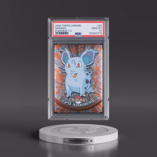 2000 Topps Chrome Pokémon T.V. #29 Nidoran (PSA 10 GEM MINT)
