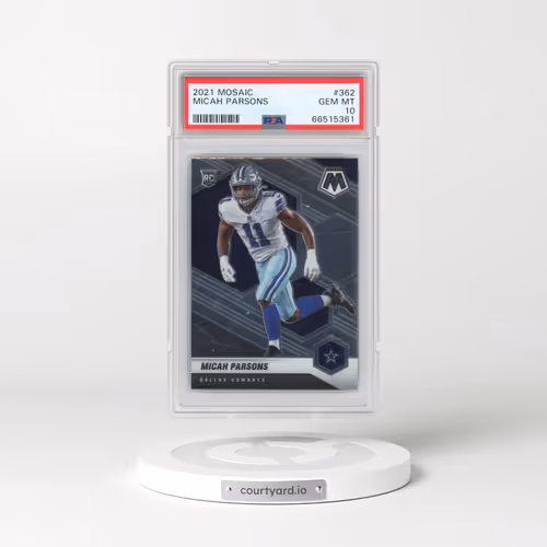2021 Panini Mosaic #362 Micah Parsons (PSA 10 GEM MINT)
