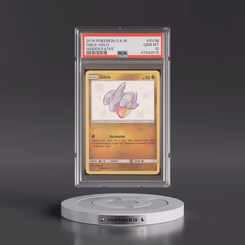 2019 Pokémon Sun & Moon Hidden Fates #SV38 Gible - Holo (PSA 10 GEM MINT)