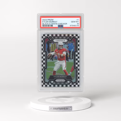 2023 Panini Prizm #1 Kyler Murray - Black & White Checker (PSA 10 GEM MINT)