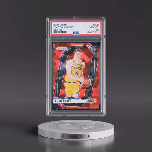 2024 Panini Prizm #238 Dalton Knecht - Red Ice (PSA 10 GEM MINT)