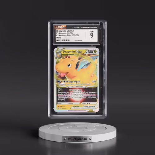 2022 Pokémon GO #050/078 Dragonite VSTAR - Holo (CGC 9 MINT)