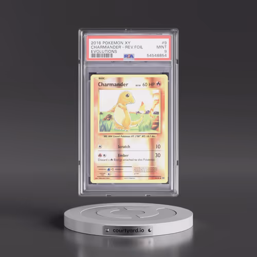 2016 Pokémon XY Evolutions #9 Charmander - Reverse Foil (PSA 9 MINT)