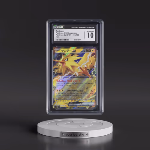 2023 Pokémon Card 151 #145/165 Zapdos ex - Holo (CGC 10 GEM MINT)