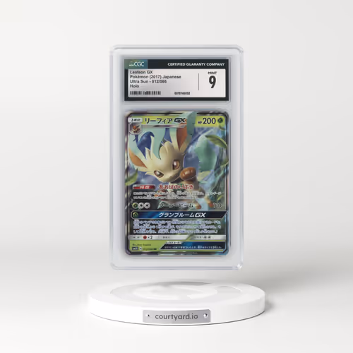 2017 Ultra Sun #012/066 Leafeon GX - Holo (CGC 9 MINT)