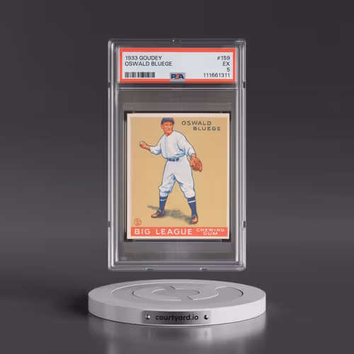 1933 Goudey #159 Oswald Bluege (PSA 5 EX)
