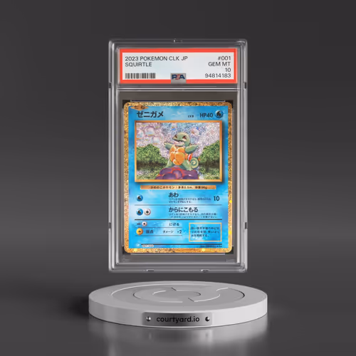 2023 Pokémon Clk-Trading Card Game Classic Blastoise & Suicune EX Deck #001 Squirtle (PSA 10 GEM MINT)