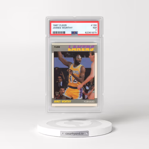 1987 Fleer #130 James Worthy (PSA 7 NM)
