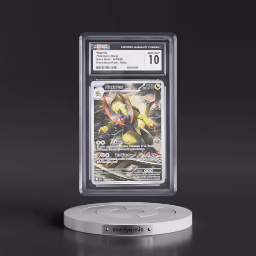 2025 Pokémon Blk EN-Black Bolt #147 Haxorus - Illustration Rare (CGC 10 GEM MINT)