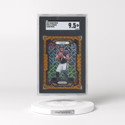 2023 Panini Prizm #339 Cj Stroud - Lazer Prizm (SGC 9.5 MINT+)