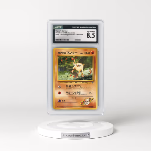 1999 Gym 2: Challenge from the Darkness #56 Blaine's Mankey (CGC 8.5 NM-MT+)