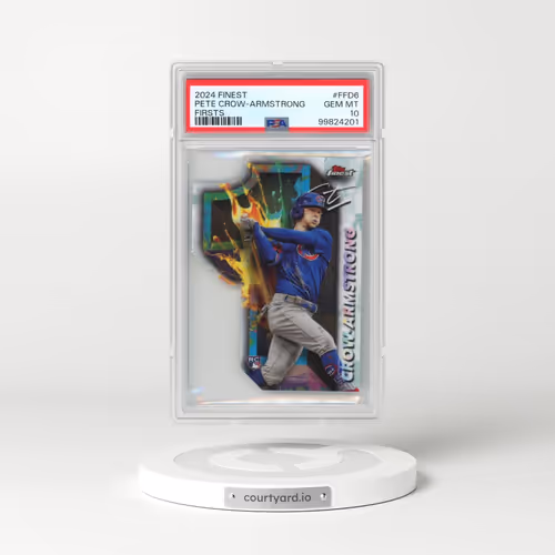2024 Topps Finest Finest Firsts #FFD6 Pete Crow-Armstrong (PSA 10 GEM MINT)