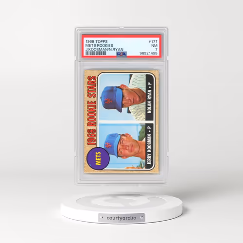 1968 Topps #177 Mets Rookies - J.Koosman/N.Ryan (PSA 7 NM)