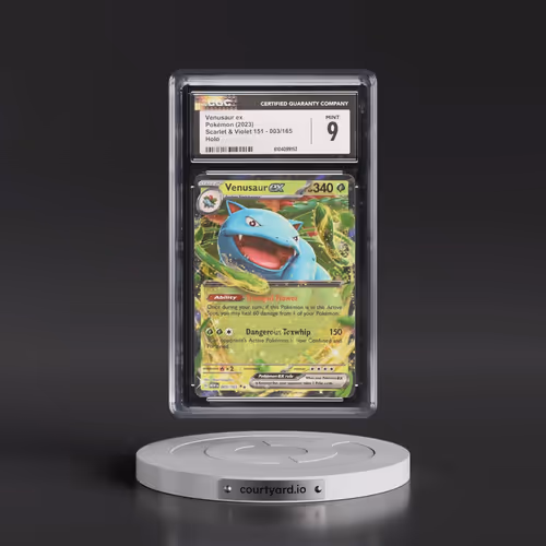 2023 Scarlet & Violet 151 - MEW EN #003/165 Venusaur ex - Holo (CGC 9 MINT)