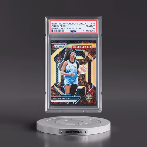 2024 Panini Prizm Monopoly WNBA Insert #16 Angel Reese - Red Classic Icon (PSA 10 GEM MINT)