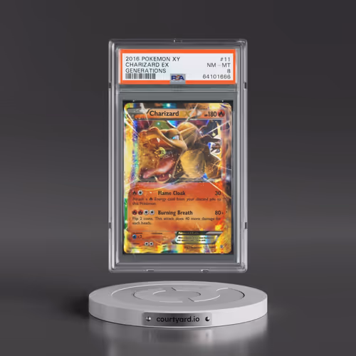 2016 Pokémon XY Generations #11 Charizard EX - Holo (PSA 8 NM-MT)