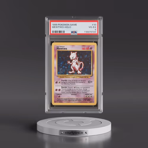1999 Pokémon Game #10 Mewtwo - Holo (PSA 4 VG-EX)