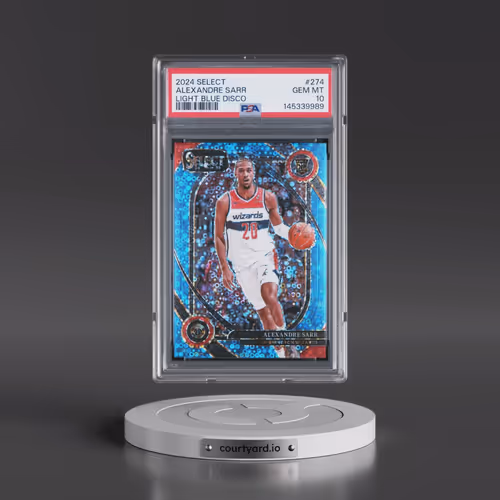 2024 Panini Select #274 Alexandre Sarr - Light Blue Disco (PSA 10 GEM MINT)