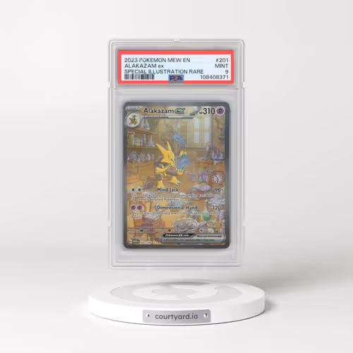 2023 Pokémon Mew EN-151 #201 Alakazam EX - Holo Special Illustration Rare (PSA 9 MINT)