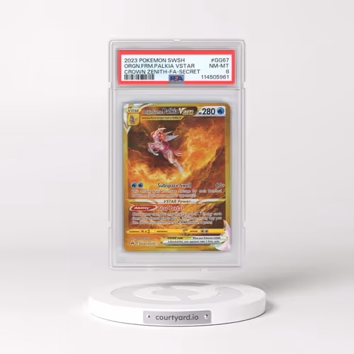 2023 Pokémon Sword and Shield Crown Zenith #GG67 Origin Forme Palkia Vstar - Full Art Secret (PSA 8