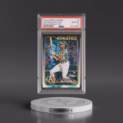 2024 Topps Chrome #5 Lawrence Butler - Prism Refractor (PSA 10 GEM MINT)