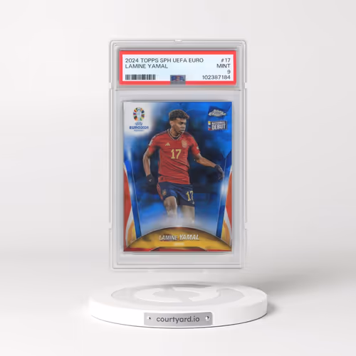 2024 Topps Chrome Sapphire UEFA Euro #17 Lamine Yamal (PSA 9 MINT)