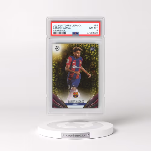 2023-24 Topps UEFA Club Competitions #64 Lamine Yamal - Starball (PSA 8 NM-MT)