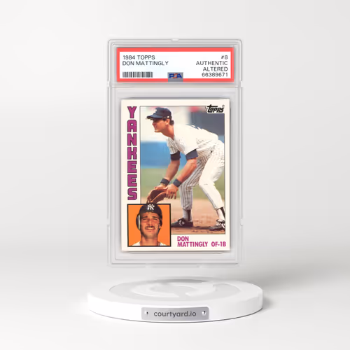 1984 Topps #8 Don Mattingly (PSA auth)