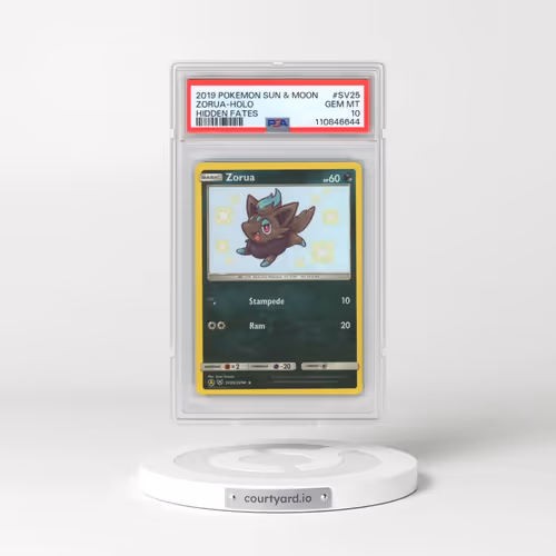 2019 Pokémon Sun & Moon Hidden Fates #SV25 Zorua - Holo (PSA 10 GEM MINT)