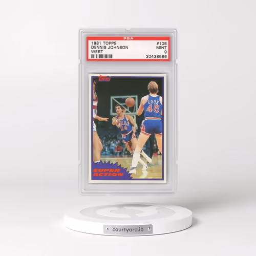 1981 Topps #108 Dennis Johnson - West (PSA 9 MINT)