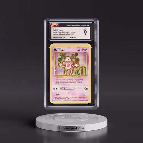 2023 Pokémon Clb-Trading Card Game Classic Blastoise & Suicune EX Deck #013 Mr. Mime (CGC 9 MINT)
