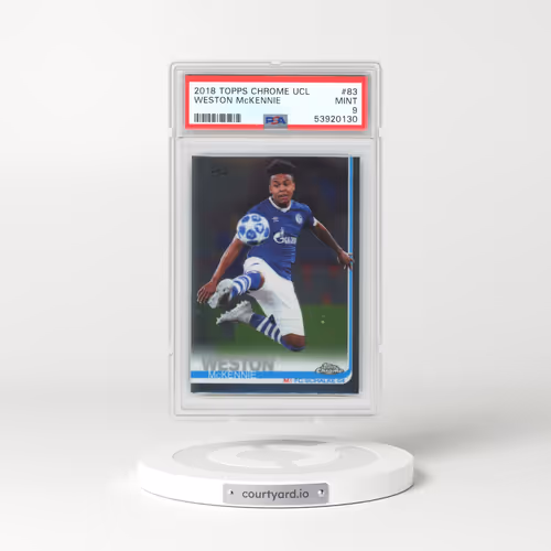 2018 Topps Chrome UEFA Champions League #83 Weston Mckennie (PSA 9 MINT)